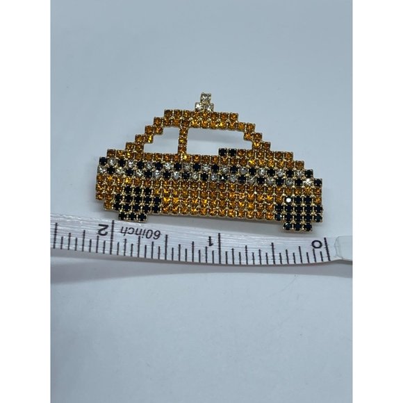 Vintage Gold Tone & Austrian Crystal Figural Yello - Picture 3 of 5